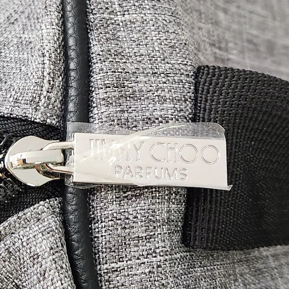 NWT Jimmy Choo Parfums Weekender Travel Gym Duffle Bag Grey NEW